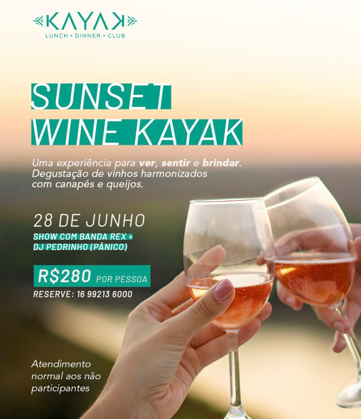 Sunset Wine Kayak