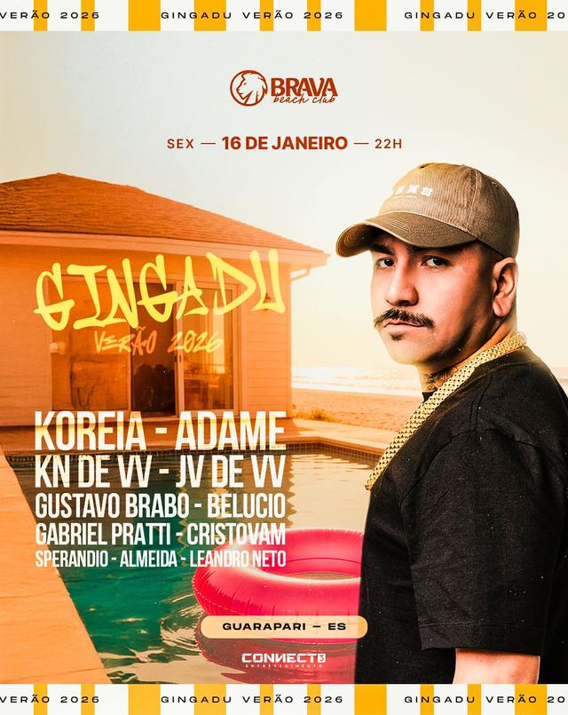 GINGADU VERÃO 2026 - BRAVA BEACH CLUB