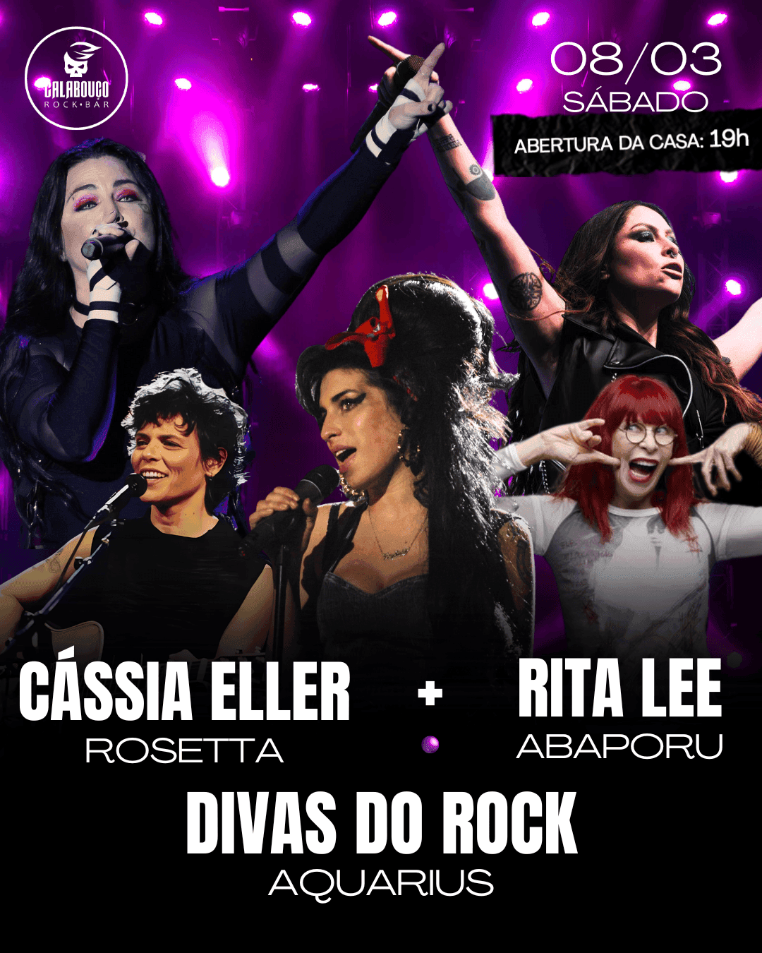 DIVAS DO ROCK + CÁSSIA ELLER + RITA LEE