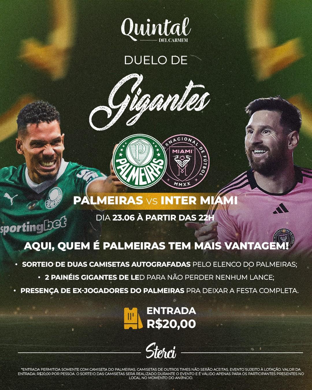 Duelo de Gigantes - Palmeiras vs Inter Miami